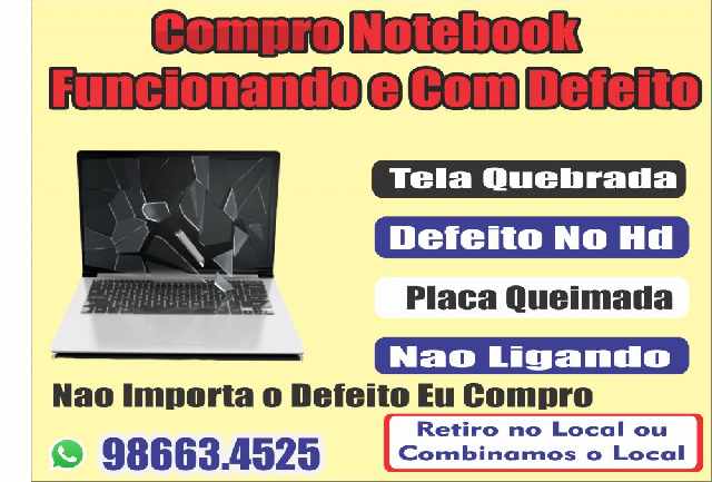 Compra de notebook com defeito fortaleza